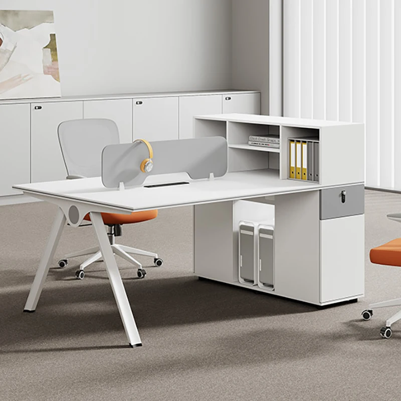 Modern Eco-Friendly Wood L-Shaped Executive Desk and Chair Combination for Home Office Hospital School Office Building Use
