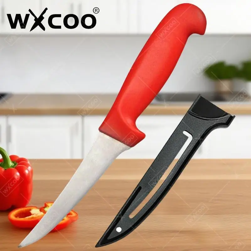 WXCOO Boning Knife Professional Steak Knife Japanese Chef Cooking Knives Meat Cleaver Slicing Fish Fillet Cutting Sushi Knife