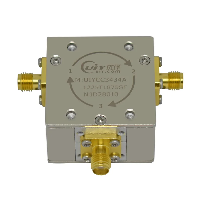

UIY L Band Circulator Module From 0.7 to 2 GHz RF Coaxial Circulator For Telecommunications