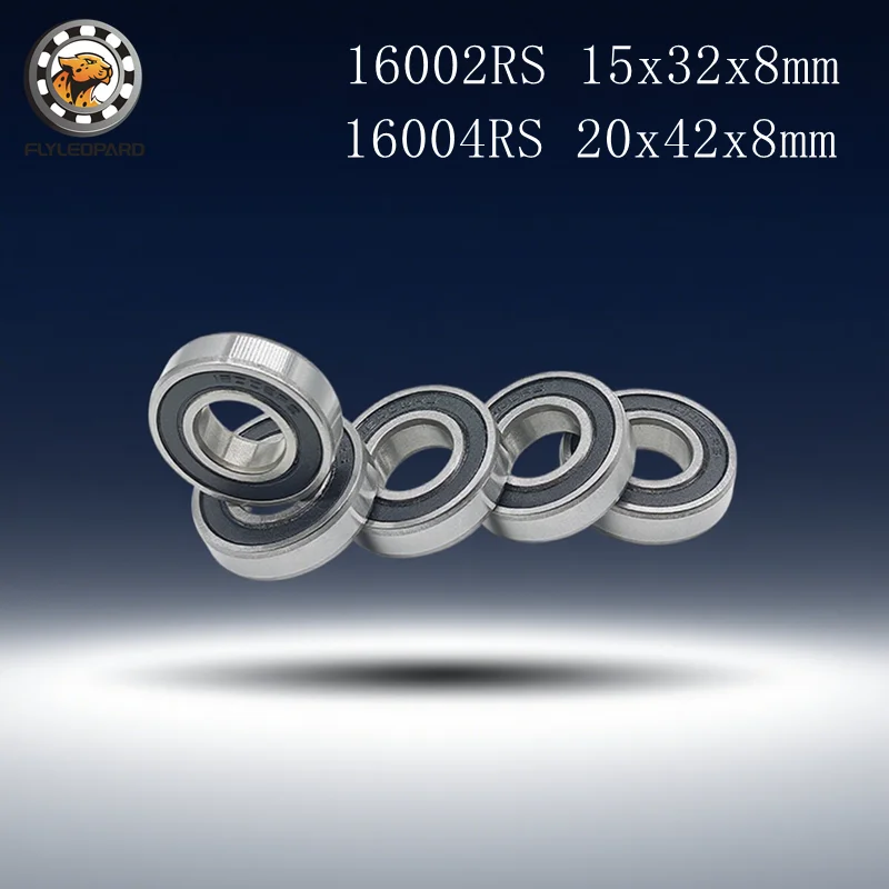 

2PCS 16002 2RS Deep Groove Ball Bearing 15x32x8mm ABEC-7 Rubber Sealed - Supporting Components of the Motor Spindle 16004 2RS