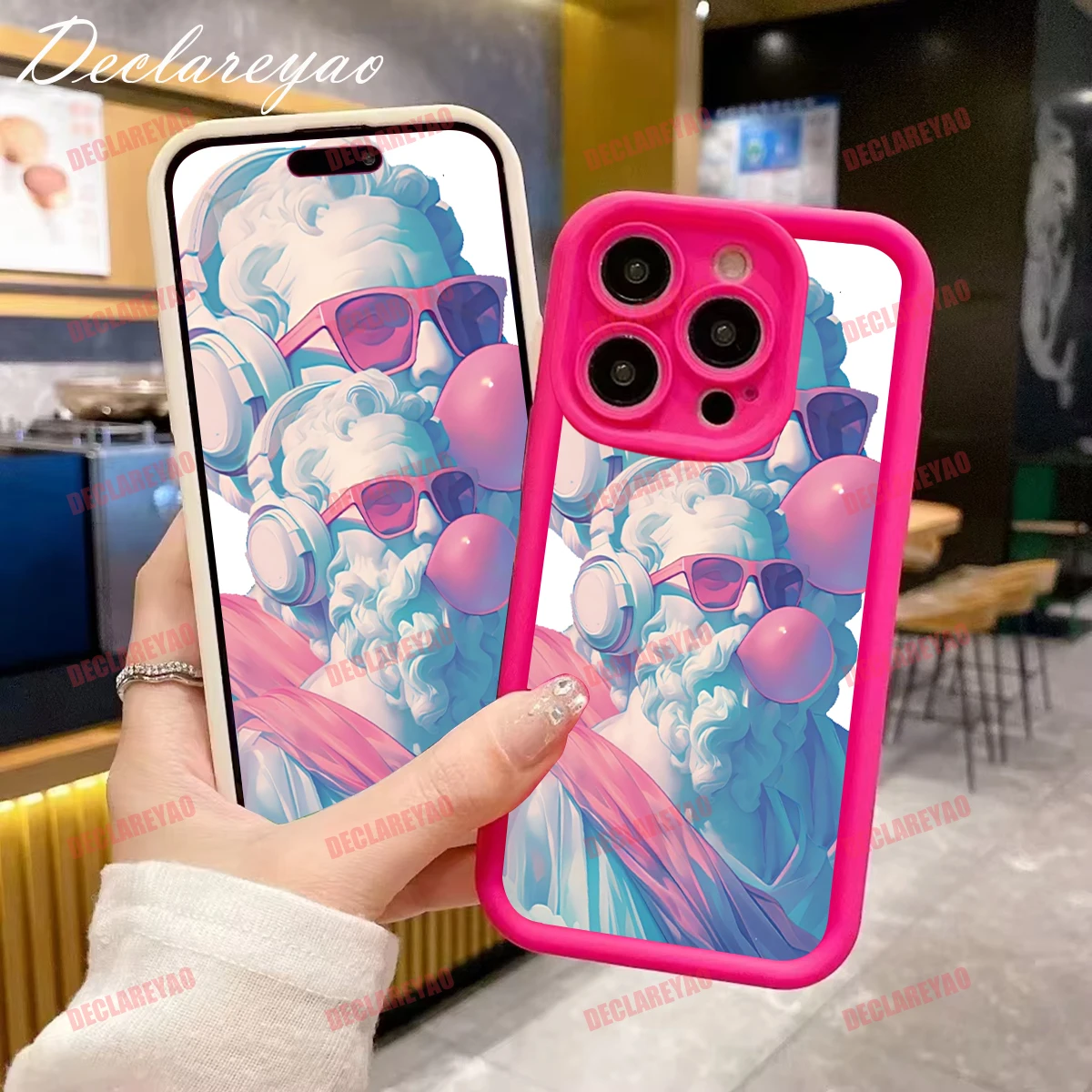 DECLAREYAO حافظة رفيعة خفيفة ناعمة من البولي يوريثان الحراري غير اللامع لهاتف Realme 20 Pro 30 P1 50A Note C21Y 8 N55 N65 C12 Narzo Plus حافظة مضادة للصدمات