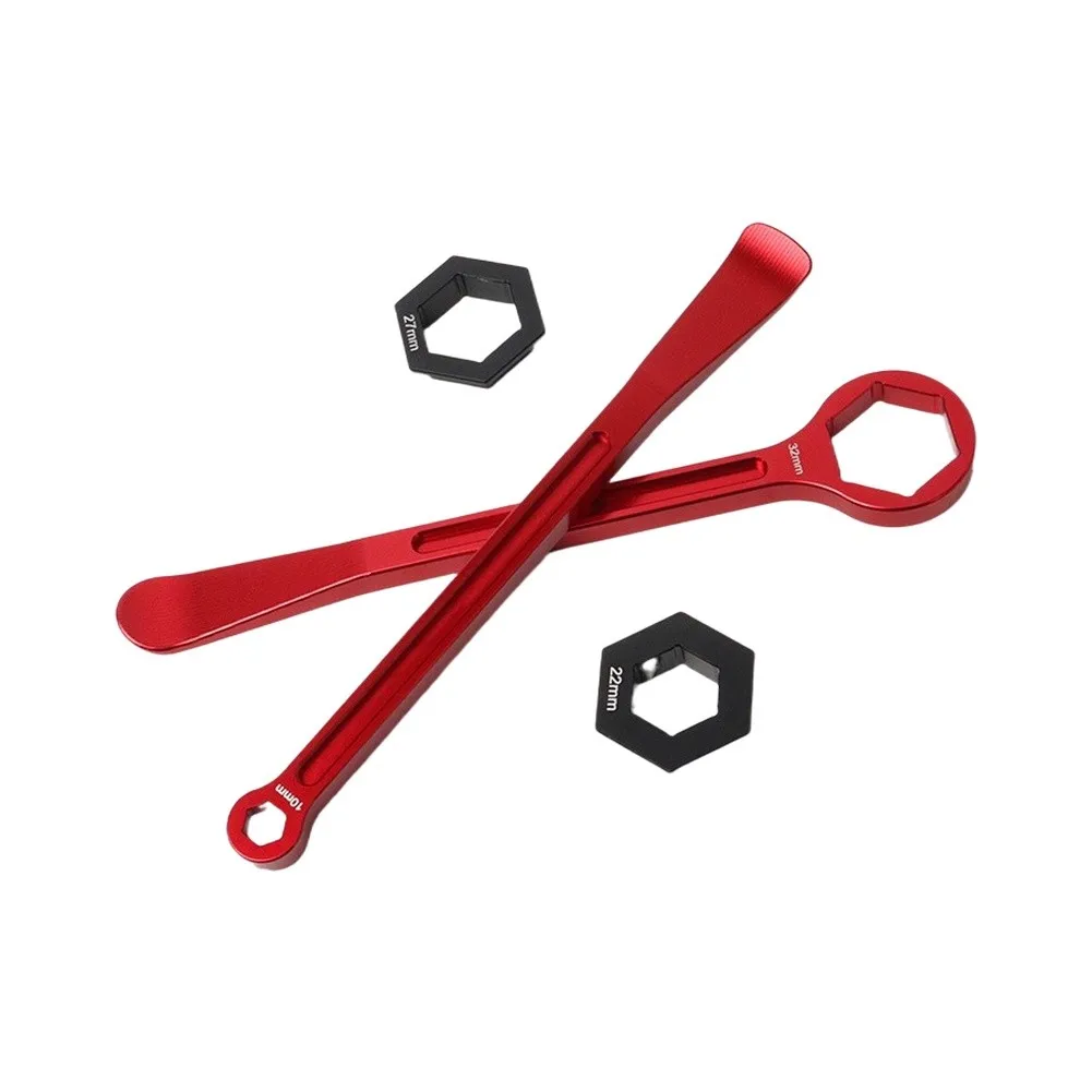 Bike Tire Changer Motorcycle Tire Wrench Aluminum Alloy Construction Multifunctional Tire Wrench Set 27*13*2 Cm