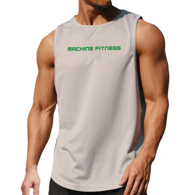 

Mens Gym Tank Tops Fitness Clothing Mesh Bodybuilding Stringer Running Vest Sports Sleeveless Shirts Singlet Basketball Jerseys
