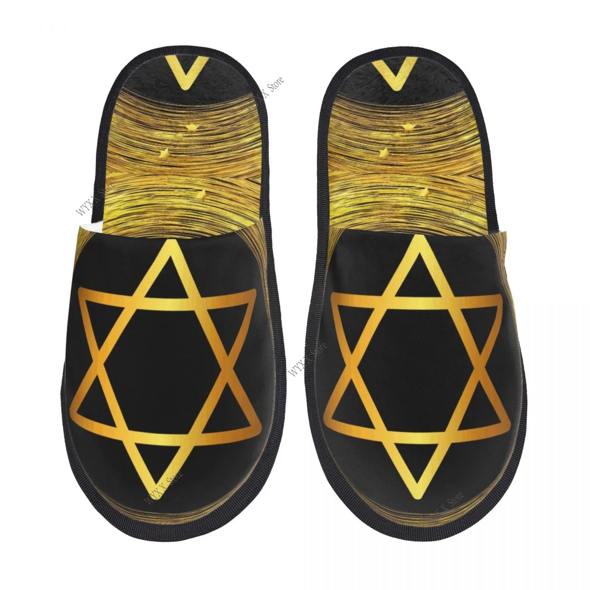 الرجال النساء أفخم شبشب منزل علم إسرائيل ديفيد ستار أحذية ناعمة دافئة المنزل الأحذية الخريف الشتاء #3