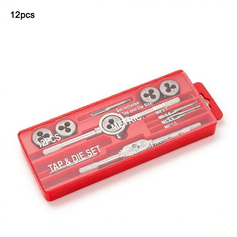 12/21/40Pcs/Set Tap and Die Set Screw Thread Metric Tap Die Sets of Hand Tools Kit Hand Threading Tools For Metal Working