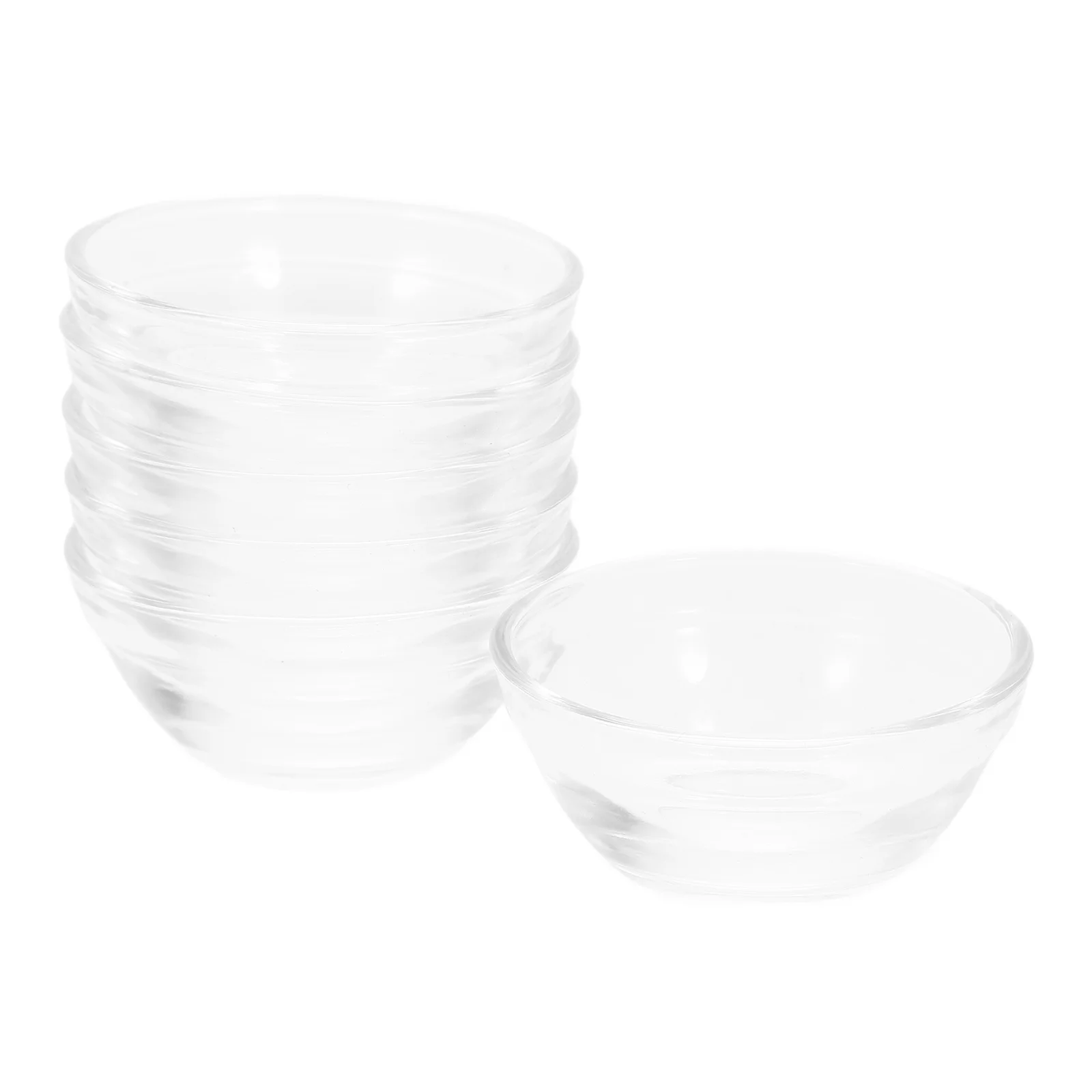 

6 Pcs Dessert Bowls Small Dishes Dishware Food Prep Glass Tiny for Cooking Snack