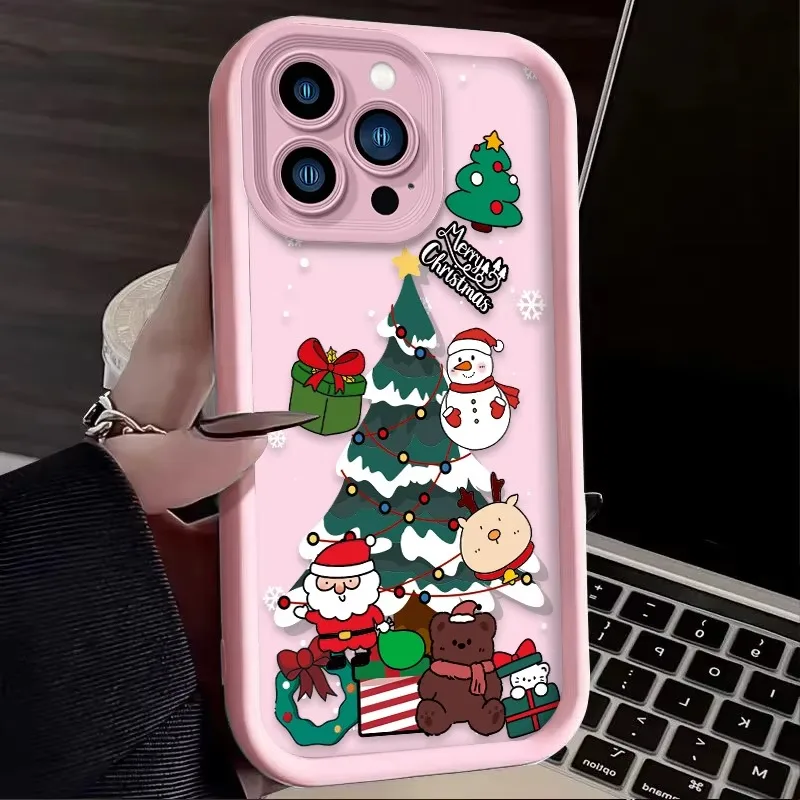 Soft Case for Xiaomi Mi 13T 12T 11T 13 12 11 Lite 5G NE POCO X6 X5 X4 GT X3 NFC F3 F4 F5 F6 M6 Pro 4G M5S Cute Father Christmas