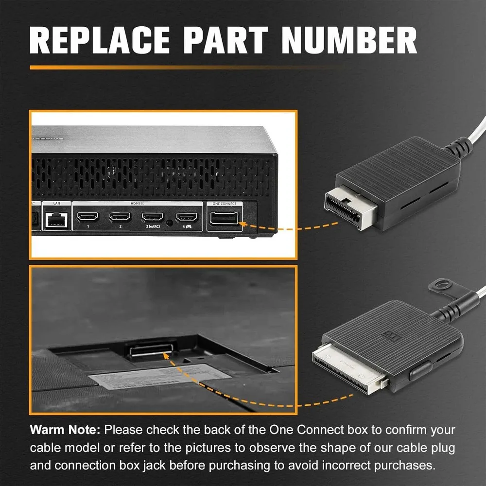 5 м один невидимый соединительный кабель BN39-03006A для Samsung 4K Ultra HD Smart LED Frame TV box QN55LS03AAGXZD, QN43LS03AAF16ft