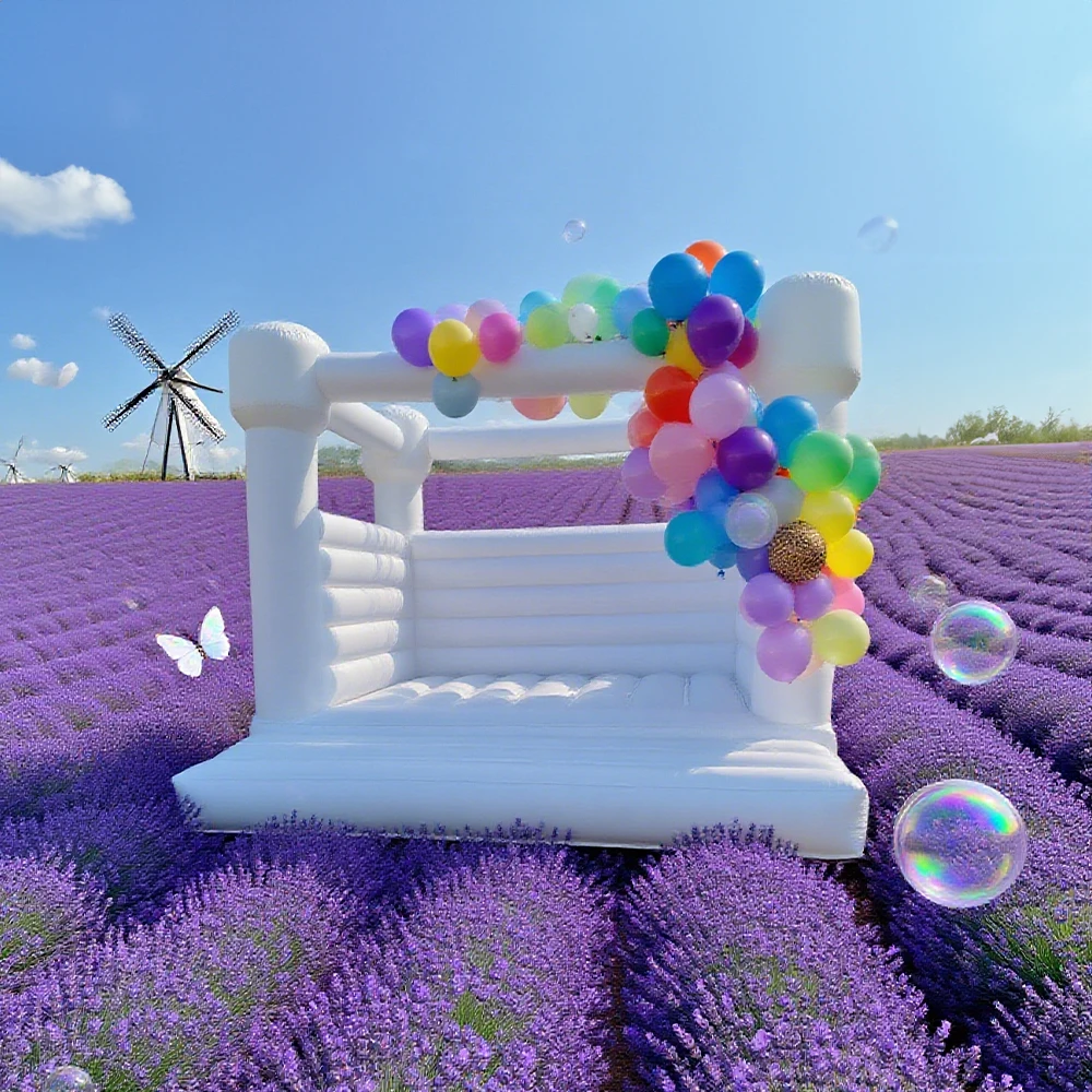 Castillo inflable de alta calidad con tobogán, castillo de salto para interiores y exteriores con soplador incluido