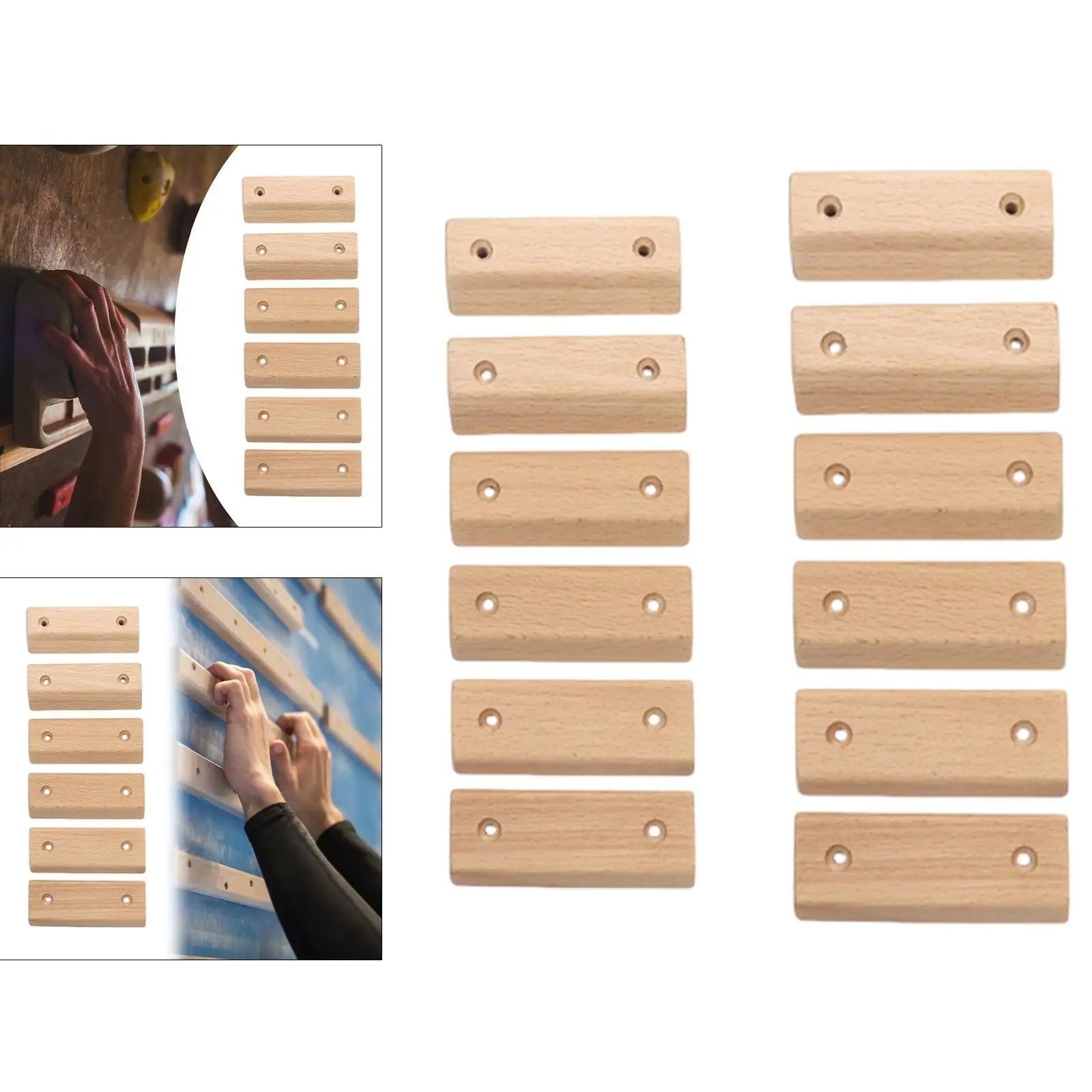 Rock Climbing Holds Pull Ups Climbing Fingerboard Finger Strengthener Finger Training Board for Gym Exercise Athlete Climber