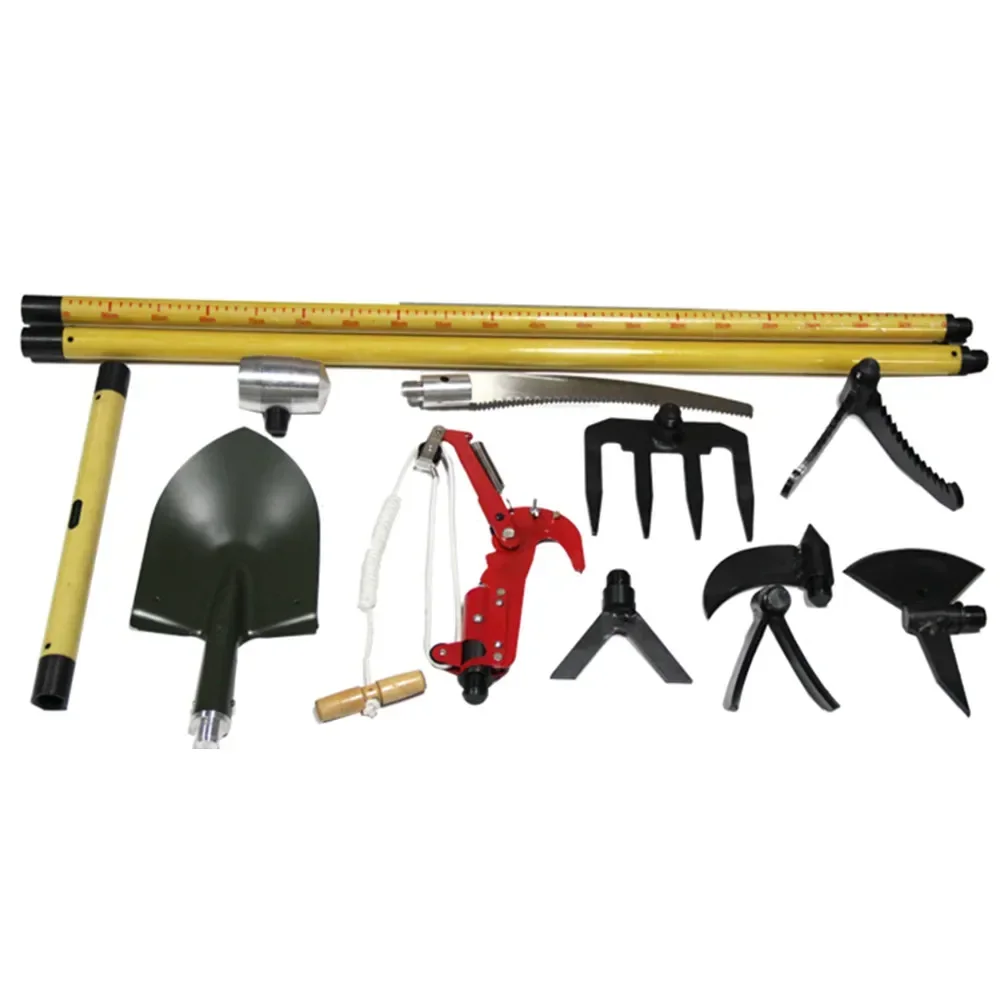 ODETOOLS BELTON Multifunction Fire Fighting Resure Long-handled Fire Hook Tool Sets Aluminum Fire Fighting Safety Emergency