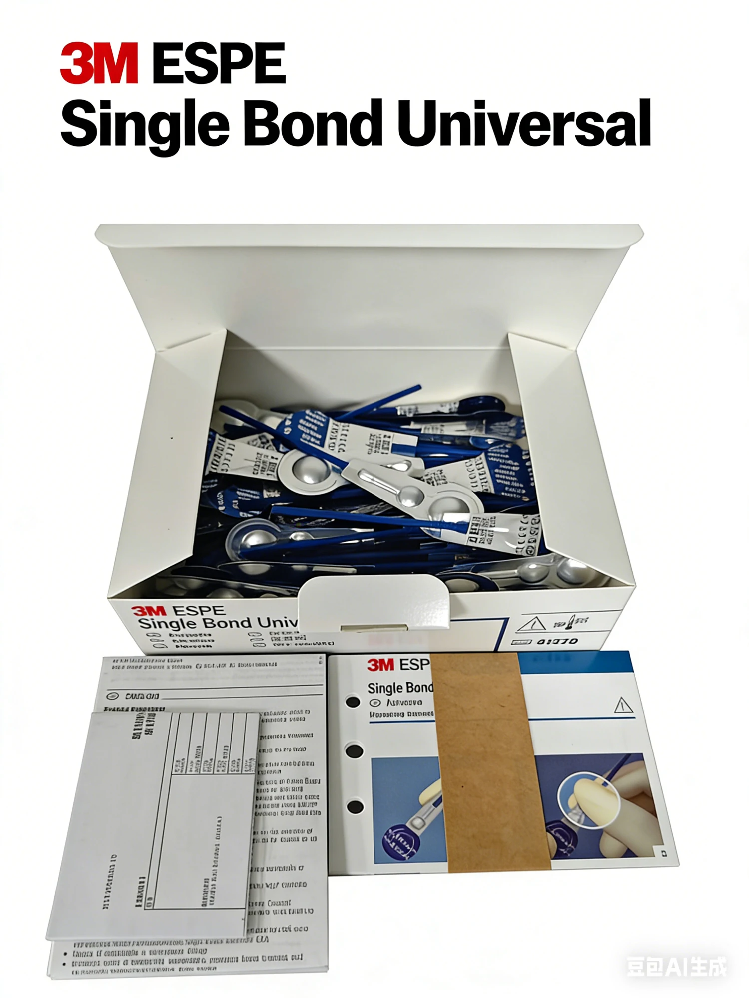 

3M Scotchbond Single Bond Dental Universal Adhesive 1.1ml Teeth Glue with Single Cotton Swab for Bonding Agent