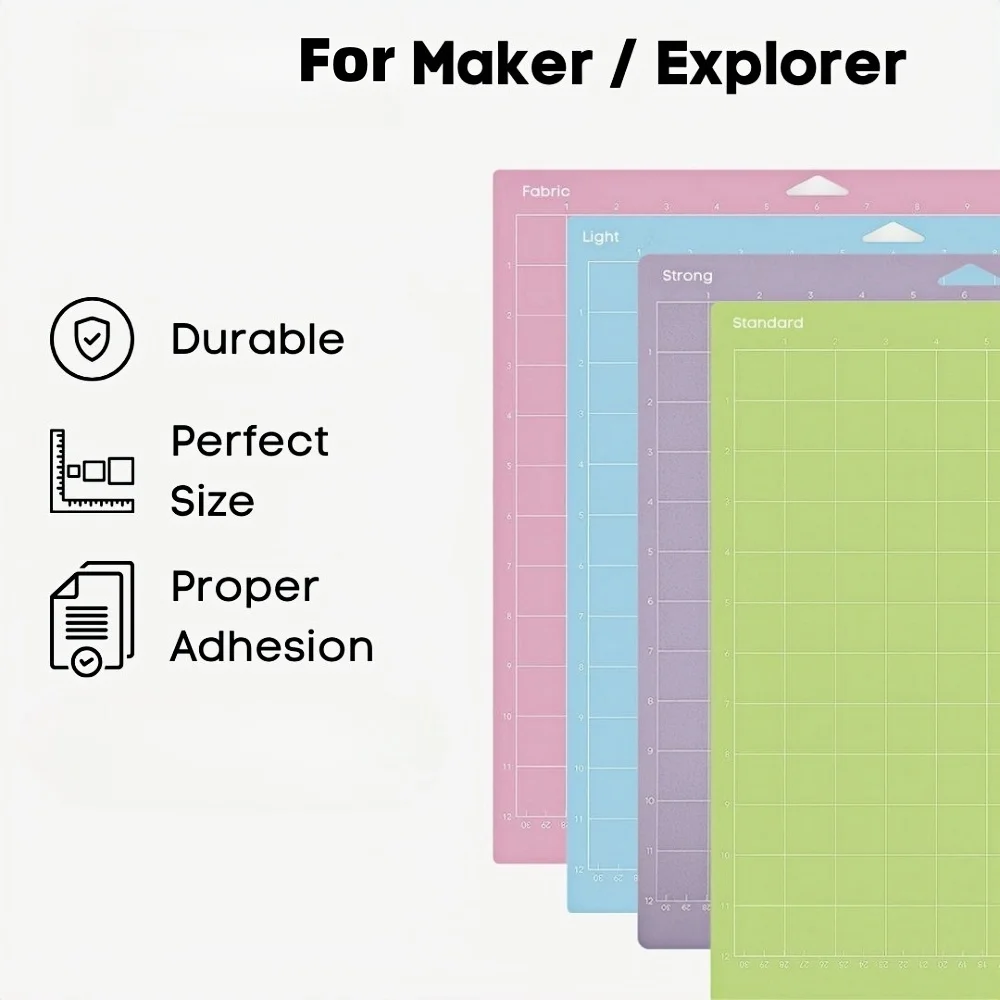 12inX12in PVC Cutting Mat for  Maker Explorer DIY Paper Multifunctional Durable Handicraft Art Engraving Board Sewing Pad