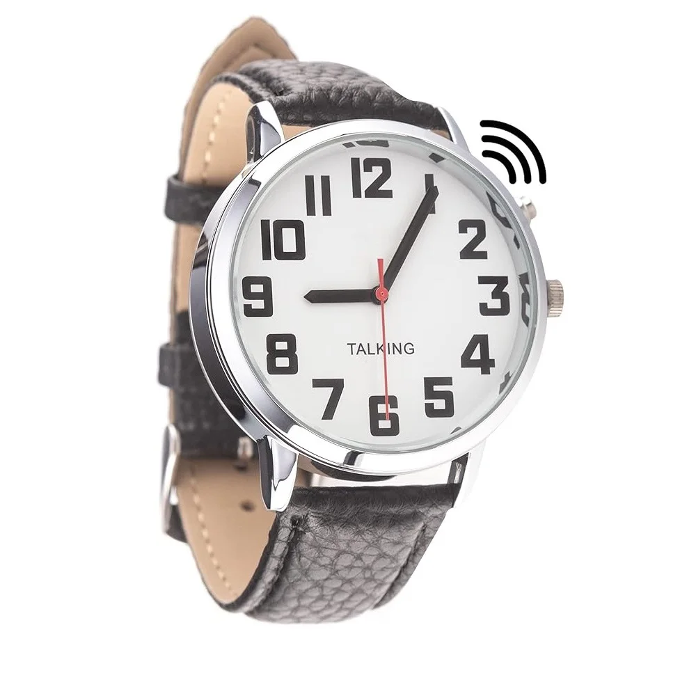 Big Talking Watch with Jumbo Numbers for Visually impaired with North American Male Voice