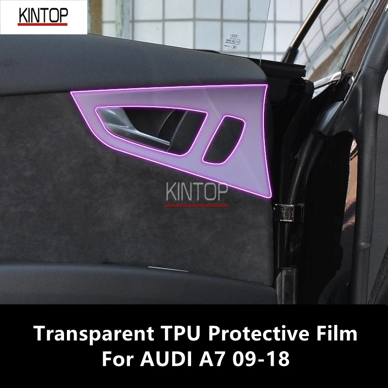 For AUDI A7 09-18 Car Interior Center Console Transparent TPU Protective Film Anti-scratch Repair Film Accessories Refit