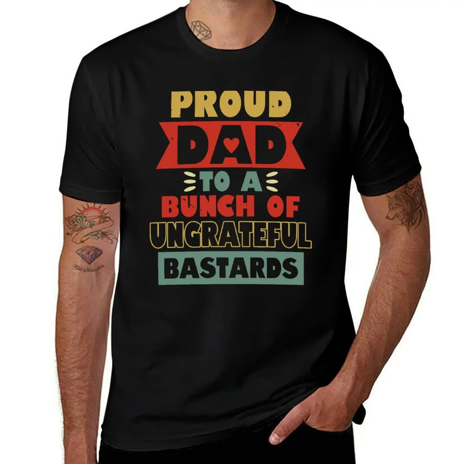 

Funny Sarcastic Fathers Day Slogan Gift T-Shirt customizeds summer tops plus size clothes plain men clothings