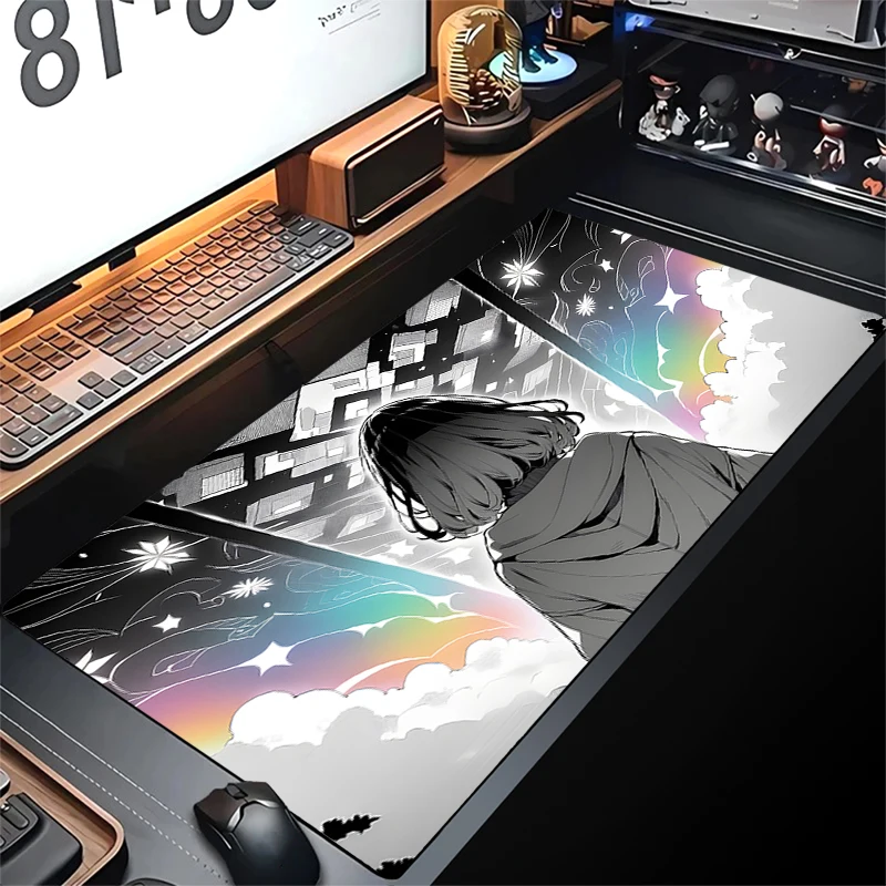 Cute Anime Girl Mouse Pad HD Print Kawaii Mousepad Gamer Large Gaming Mouse Mat Notebook Laptop Desk Mat 900x400mm Keyboard Pad