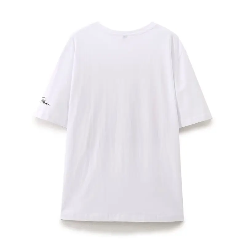 

Fall 2024 New Women's Faion Versatile Marilyn Monroe Print ort Sve T-irt Casual Sle round Ne Regular Length