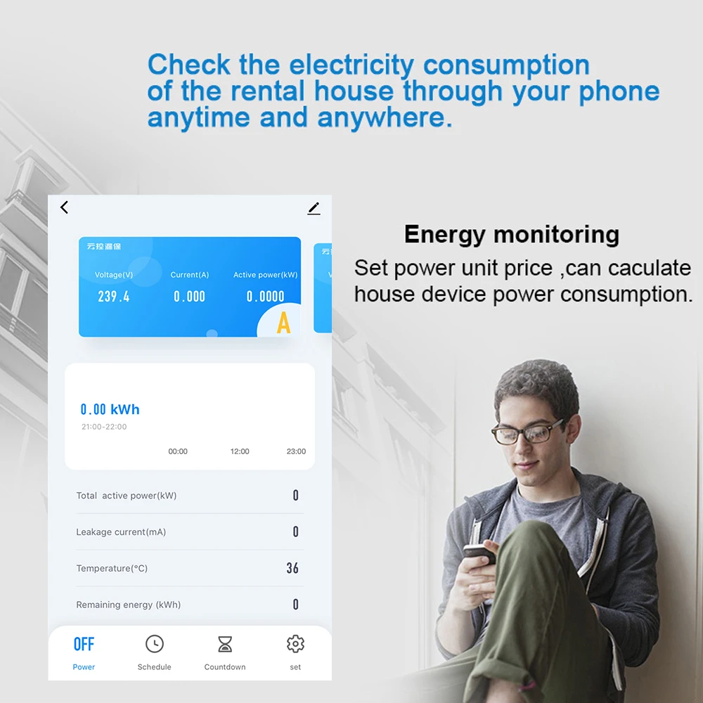 Tuya zigbee 2P Smart circuit breaker remote control no distance limit compatible Alexa echo google Assistant Energy Monitoring