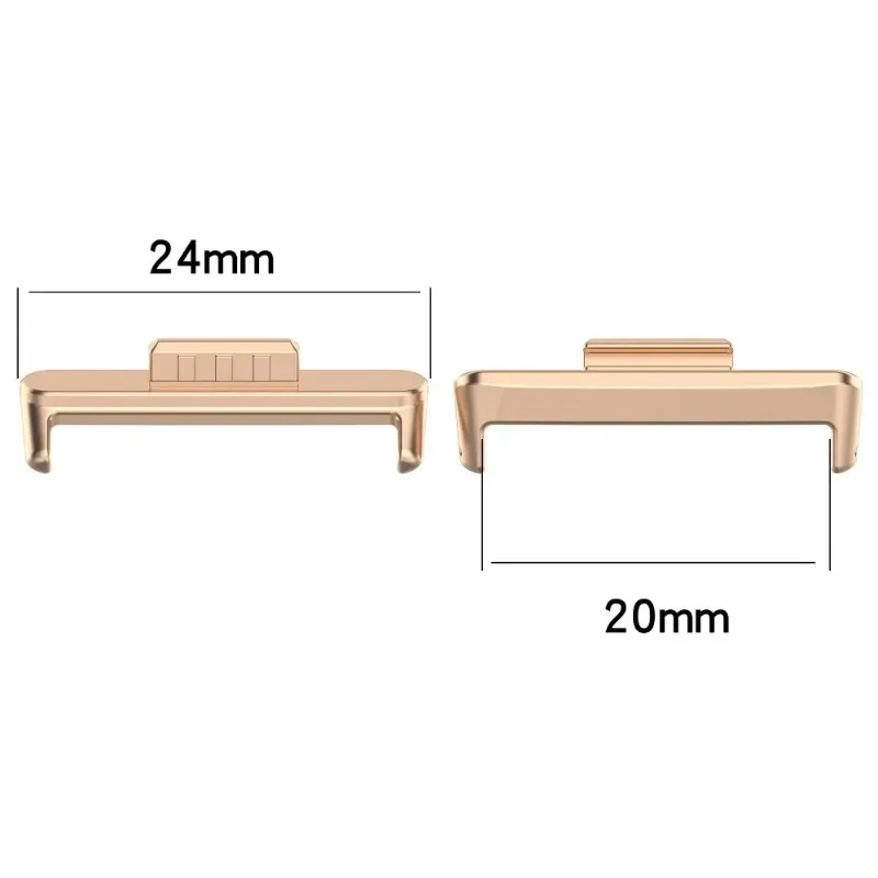 1Pair Adapter For Huawei Watch Fit 3  Watchband Strap Stainless Steel Connector Bracelet Metal Connection Adapter 20mm
