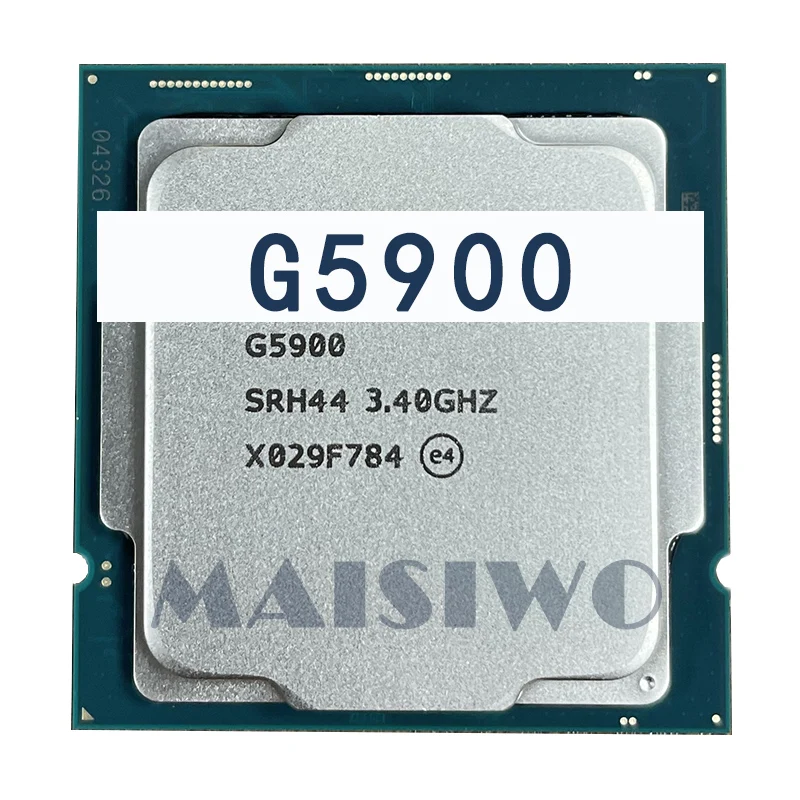 New G5900 Processor 14nm 2 Cores 2 Threads 3.4GHz 2MB 58W LGA 1200 10th Gen CPU