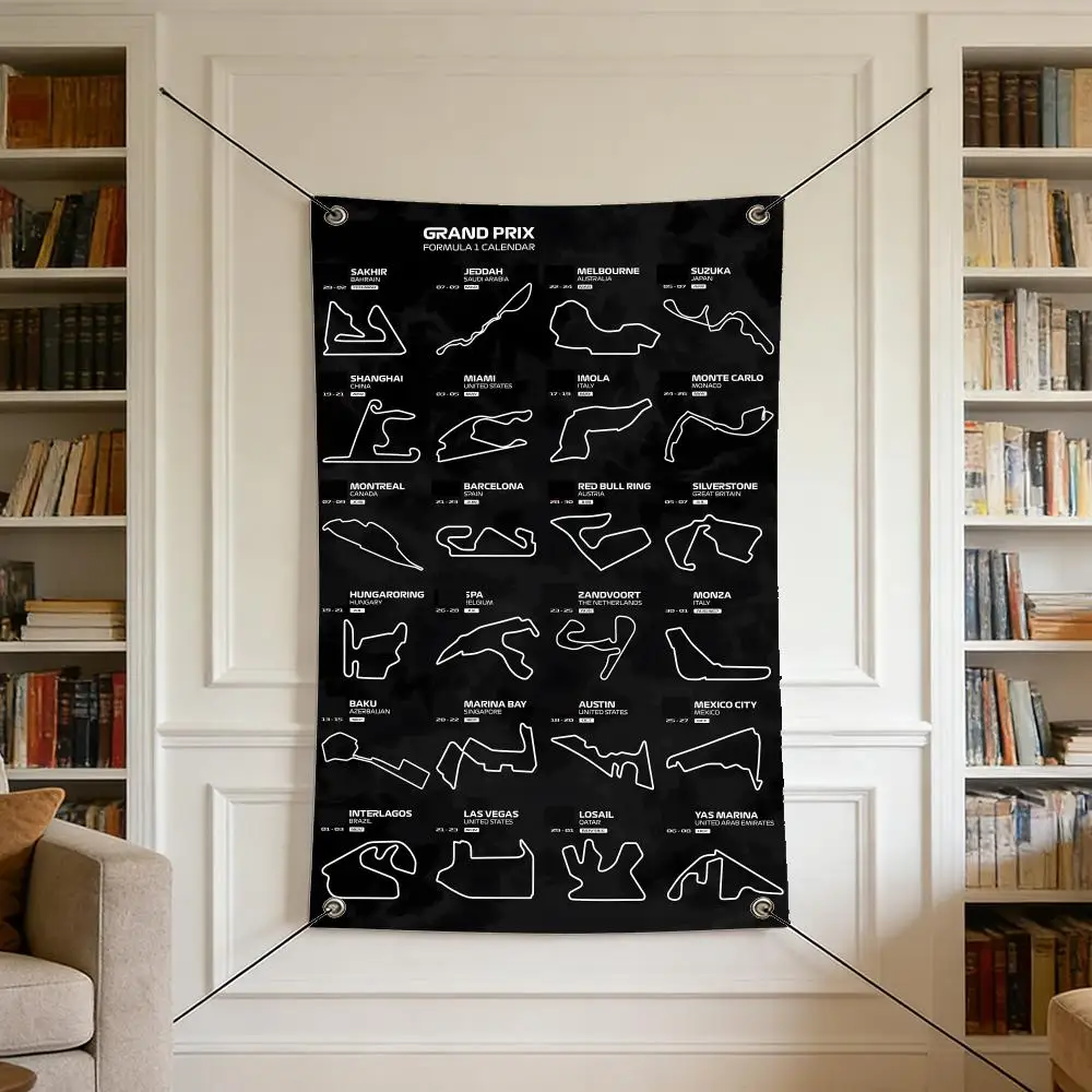 Artikel T-track Flags Warm Home Flag mit 4 Ösen, knitterfrei, für drinnen und draußen
