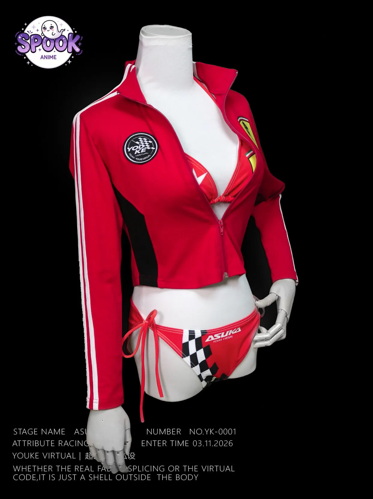 Red Short Jacket Racing Anime  - đánh giá và giá Anime Cosplay Red