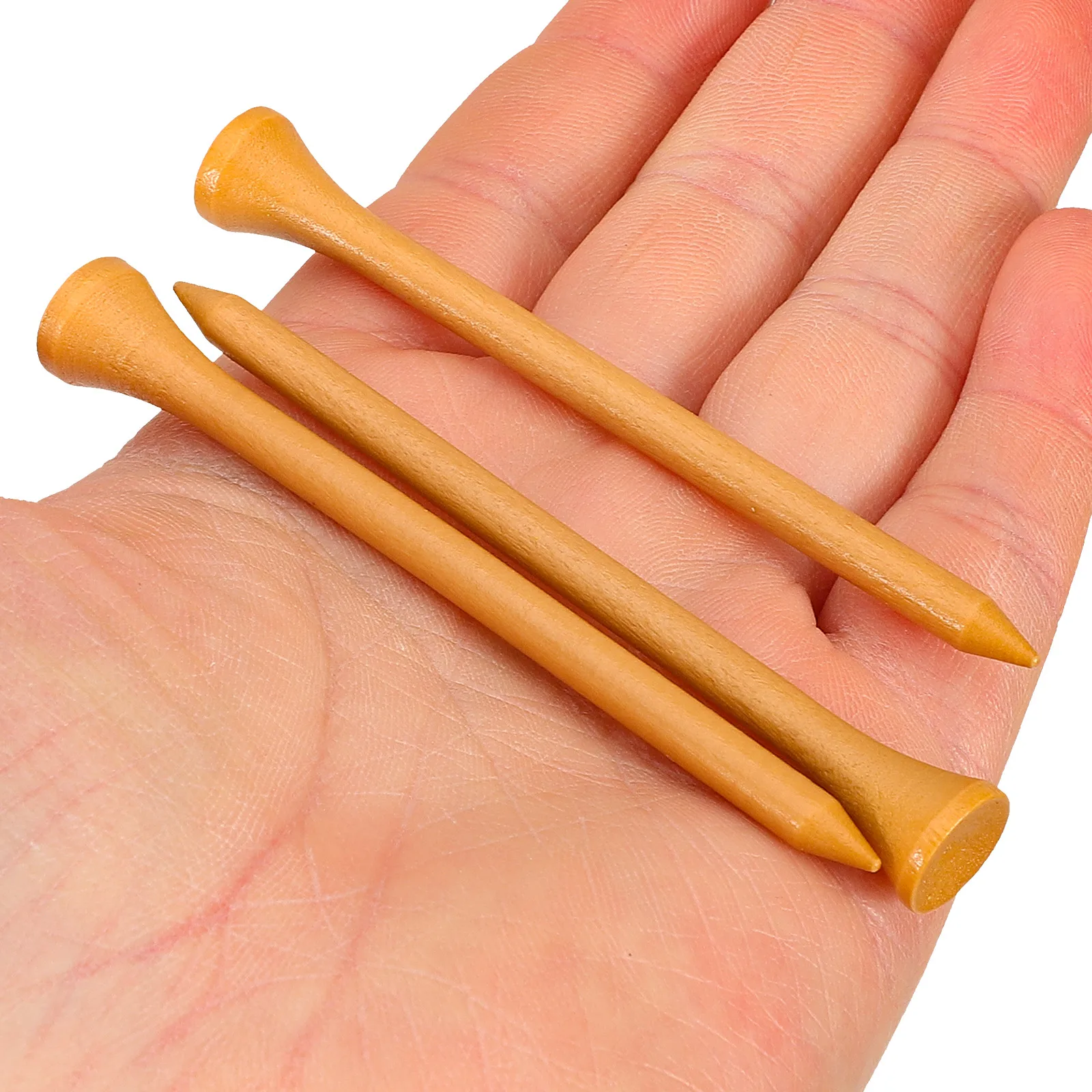 

20pcs Wooden Tees Sturdy Ball Stands Professional Pegs Replaceable Spikes Durable Holders Training Accessories Supplies Outdoor