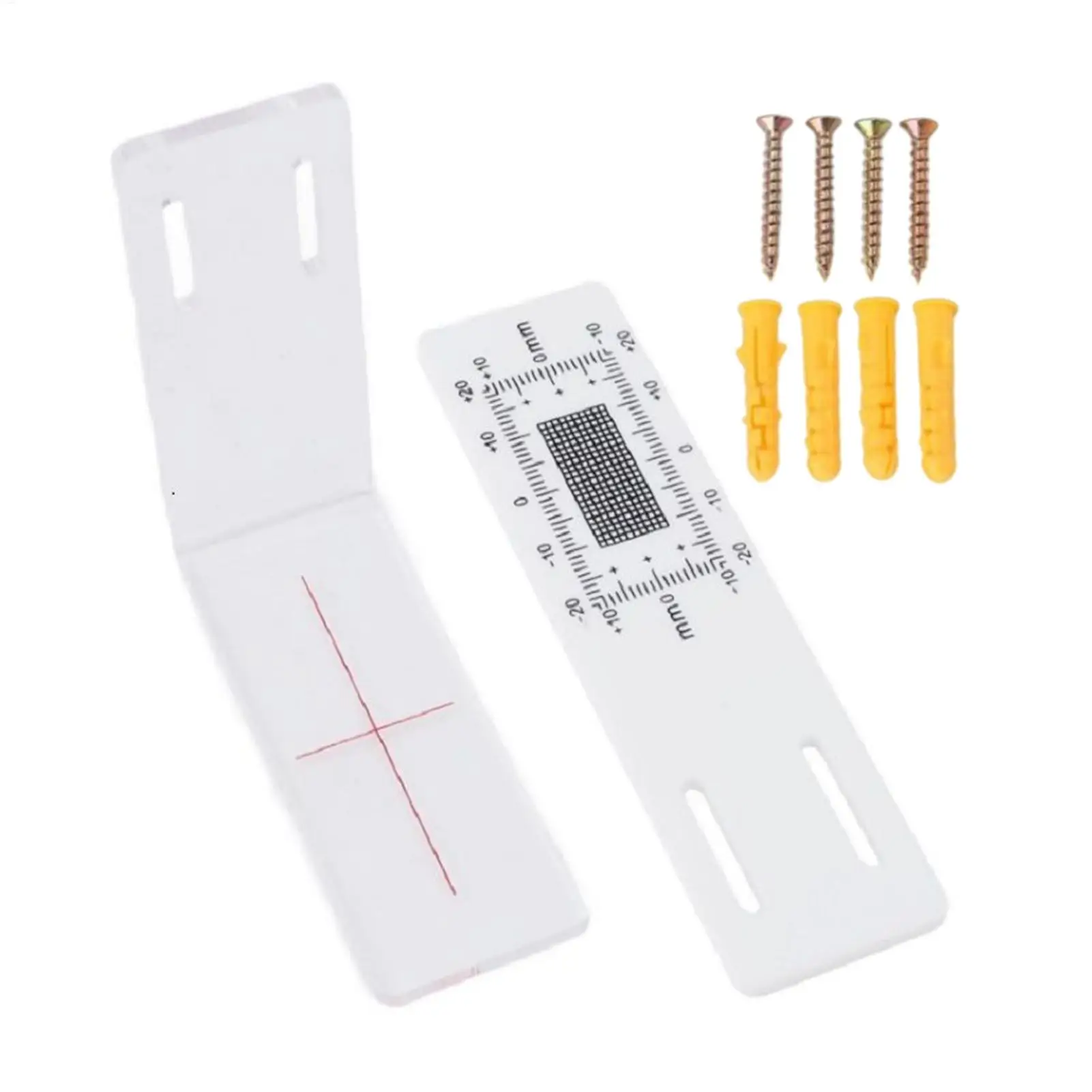 Crack Meter Accurate Monitoring Record L Shaped Acrylic Standard Wall Crack Deformation Meter Corner Monitor for Wall Corner