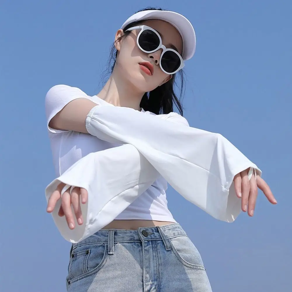 Ice Silk Loose Sunscreen Sleeves Driving Cycling Outdoor Sports Sun Protection Artifact Anti-Uv Sleeve Girls Gift Breathable