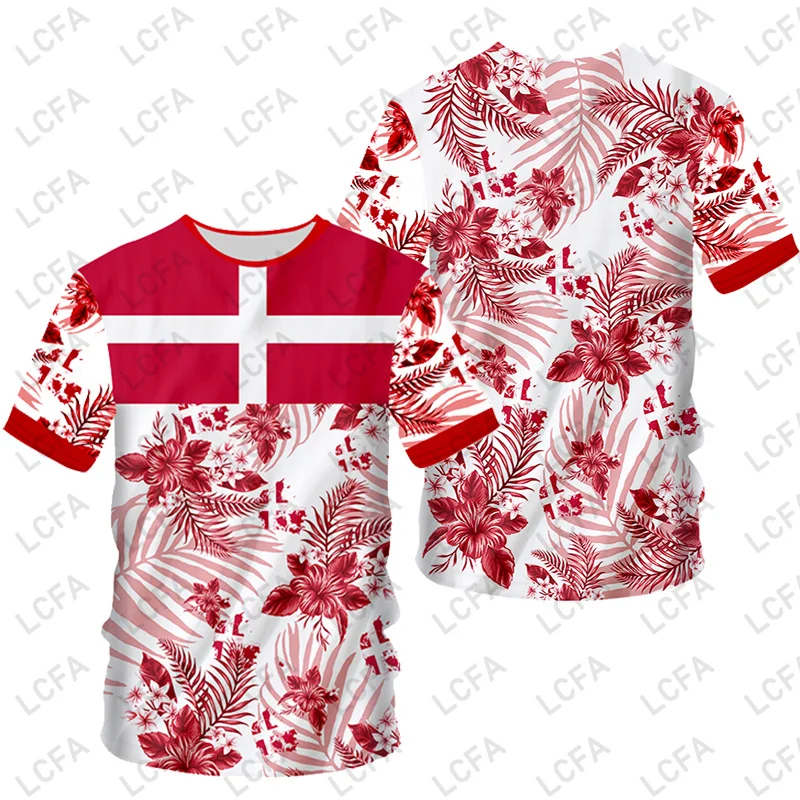 Swiss Flag Jersey T-shirts Summer Men Short Sleeved Casual Sports T Shirt Switzerland Football Fashion Man Clothes Cusotm