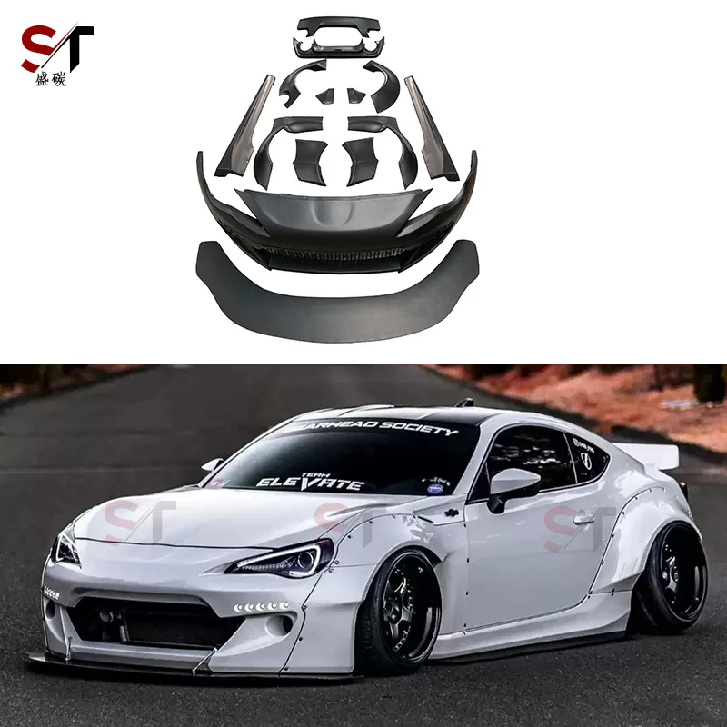 

Suitable for Toyota GT86 Subaru BRZ Rocket Rabbit Second Generation Wide Body Surround Modified Front Barrel Eyebrow Tail Side S
