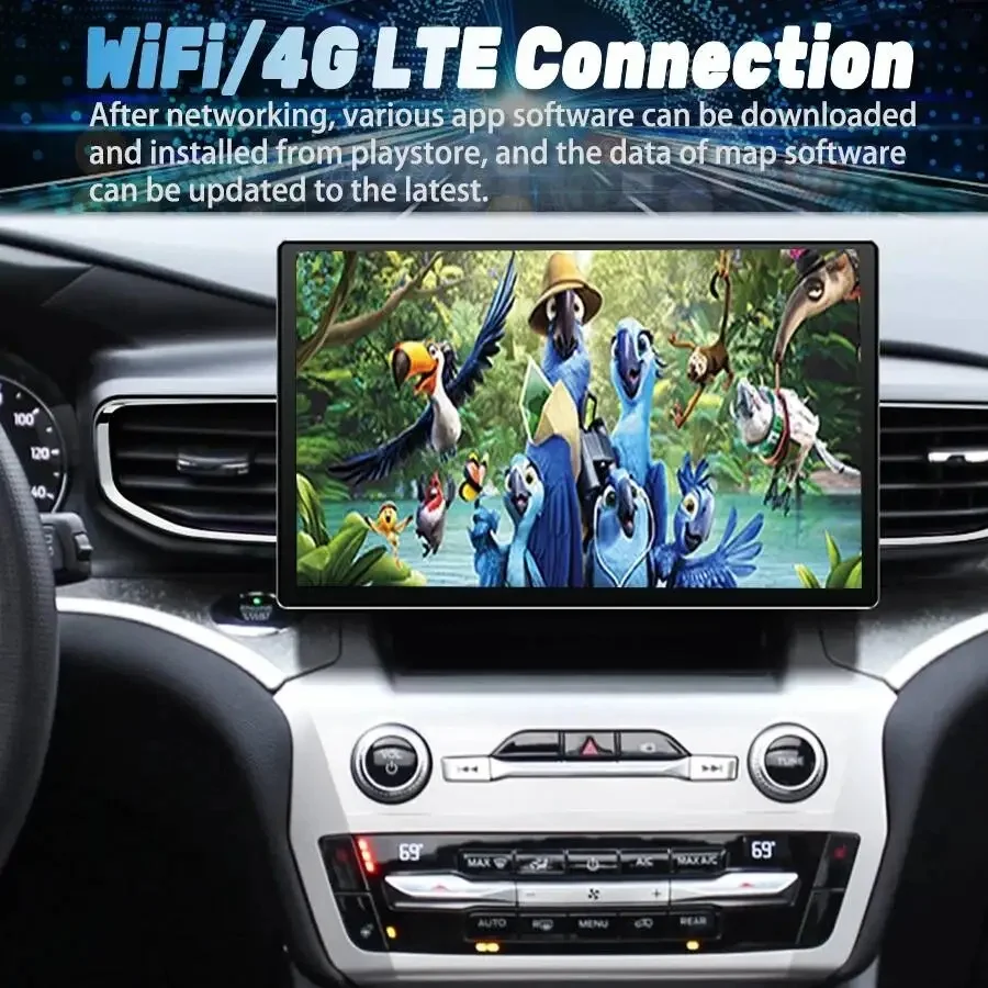 

12.5 " Multimedia Android Auto For Ford Explorer 2021-2025 Radio Carplay GPS Navigation Stereo Head Unit Bluetooth Stereo DSP