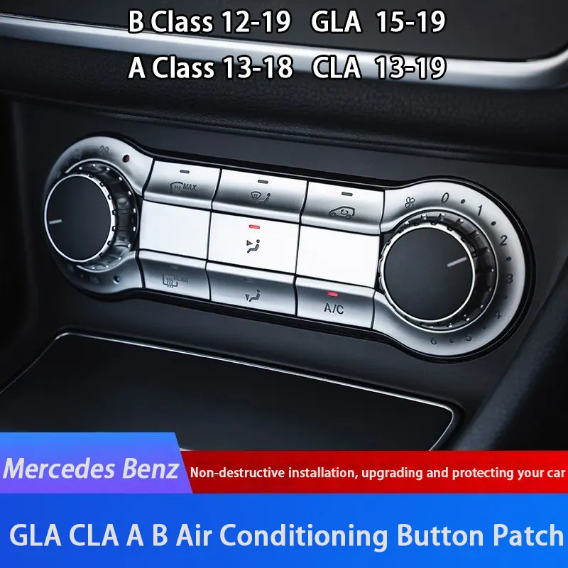 

Car Center Air Conditioner Buttons Cover Button Trim Sticker For Mercedes Benz A B Class CLA GLA W176 W246 W242 C117 X117 X156