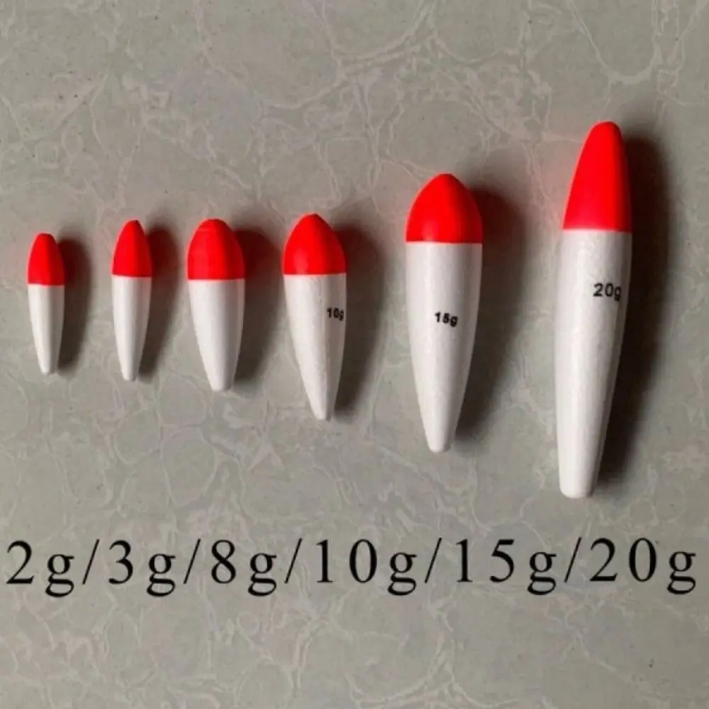 

5pcs Fishing Stick 2g-60g Foam Fishing Float Hard Foam Large Belly Type Fishing Bobber High Buoyancy High Hardness Saltwater