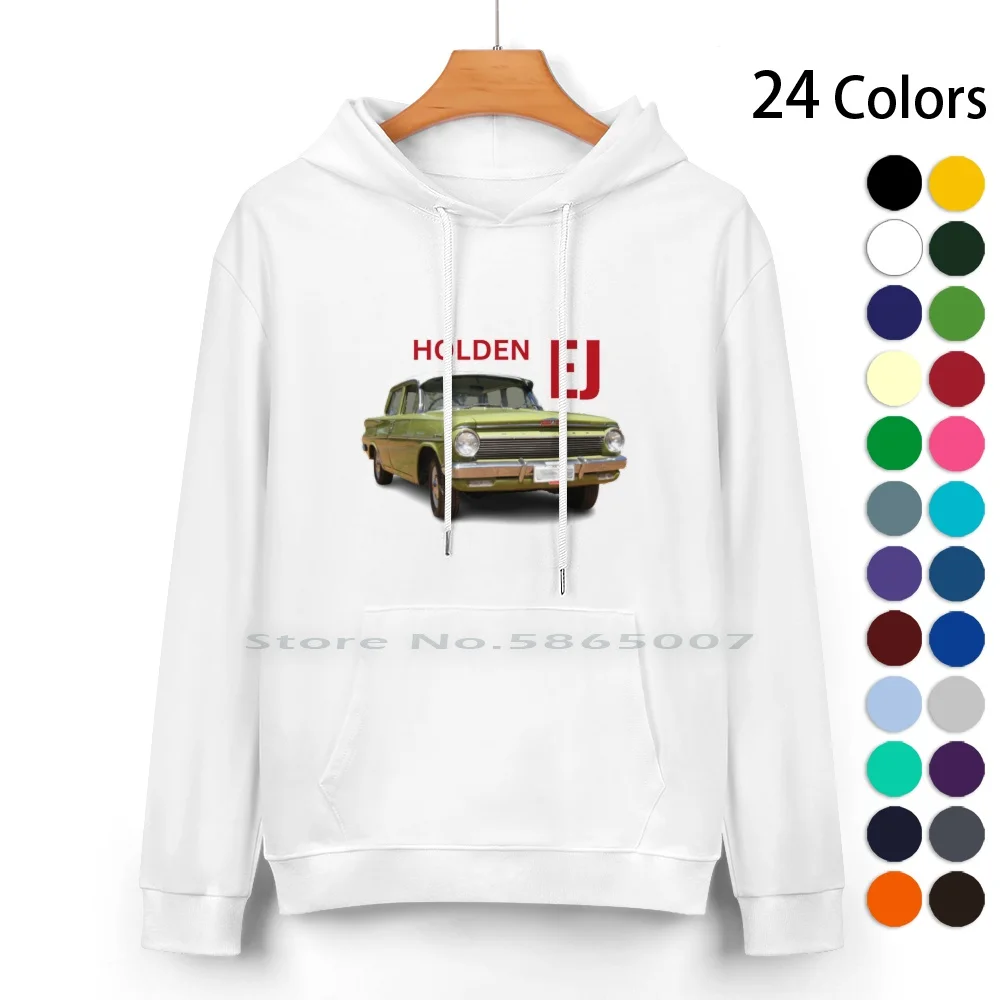 62 Holden Ej Pure Cotton Hoodie Sweater 24 Colors Holden Ej Classic Car Australian Historic Fishermans Bend 100% Cotton Hooded