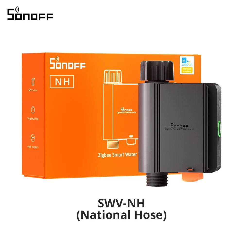 SONOFF SWV Zigbee Smart Water Valve IP55 Automatische irrigatie Eenvoudig te installeren Afstandsbediening Tijdschema via eWeLink Alexa Google