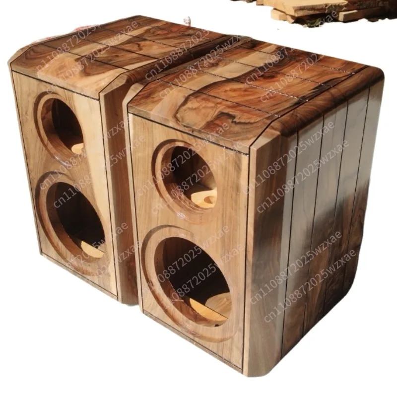 Der gleiche Massivholz-Lautsprecher 4 5 6,5 8 Zoll Dual-Frequenz-Regallautsprecher mit Soundlabyrinth.