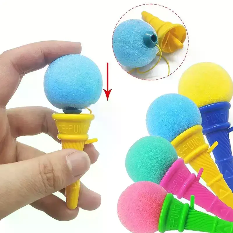 1/2 Pack Ice Cream Foam Shooter Toys Durable Ergonomic Fade‑resistant Bright Multicolor Soft Safe For Kids Birthday Outdoor Play