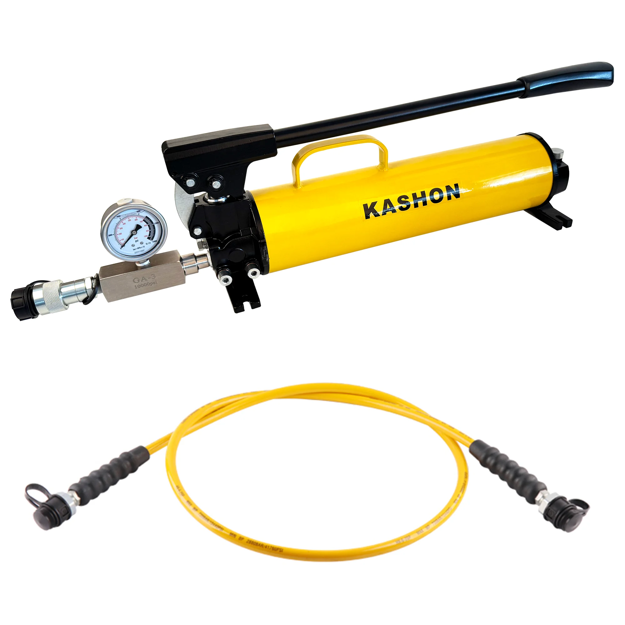 مجموعة كاملة P-80، ENERPAC نفس التصميم، سرعتان، مضخة يدوية هيدروليكية من الفولاذ ULTIMA، زيت قابل للاستخدام 134 في 3