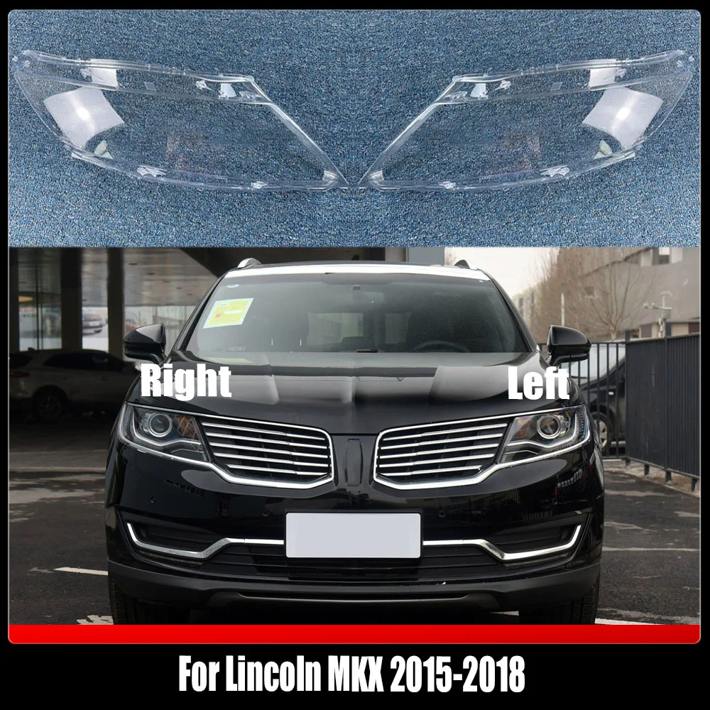 

Headlight Cover Transparent Mask Headlamp Lamp Shell Replace Original Lampshade Plexiglass For Lincoln MKX 2015-2018