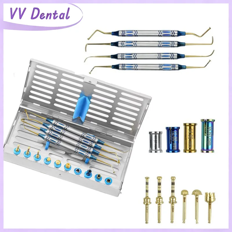 VV Dental Sinus Lifting Elevation Kit Implant Drills Stoppers Dental Implant Drills Periosteal Separator Plant External Tools