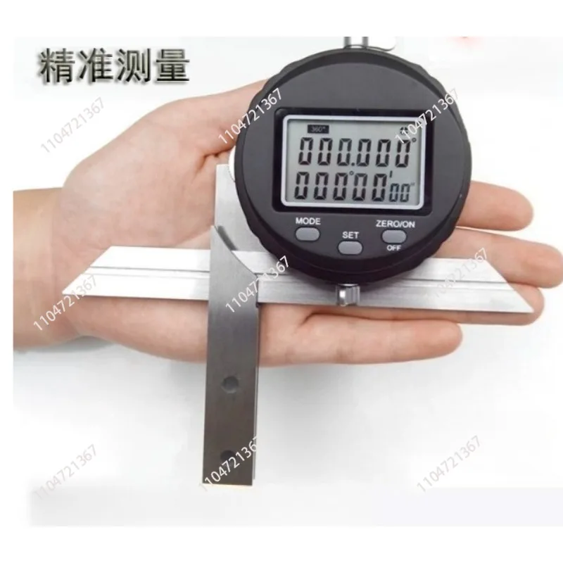Suitable for Stainless steel high-precision right digital display universal angle ruler 0-360 degree  gauge angle meter
