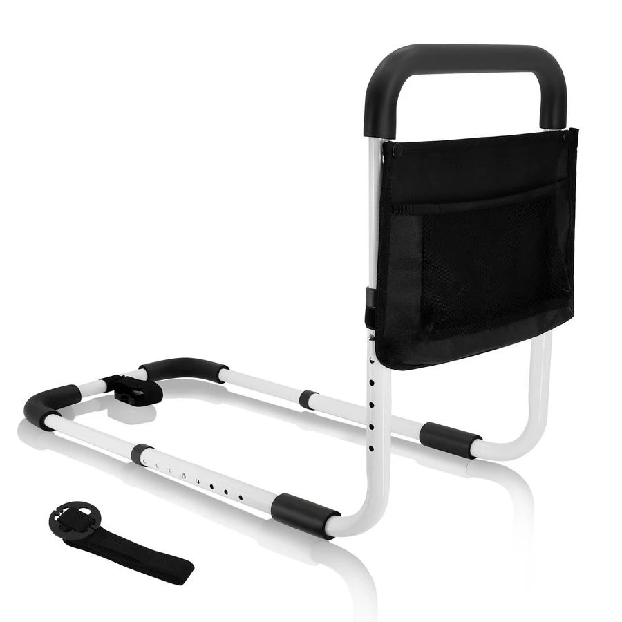 

Bed Safety Rail for Elderly Adult,Adjustable Bedside Assist Grab Bar w Storage Pocket,Bed Side Support Railing for Seniors,Fall