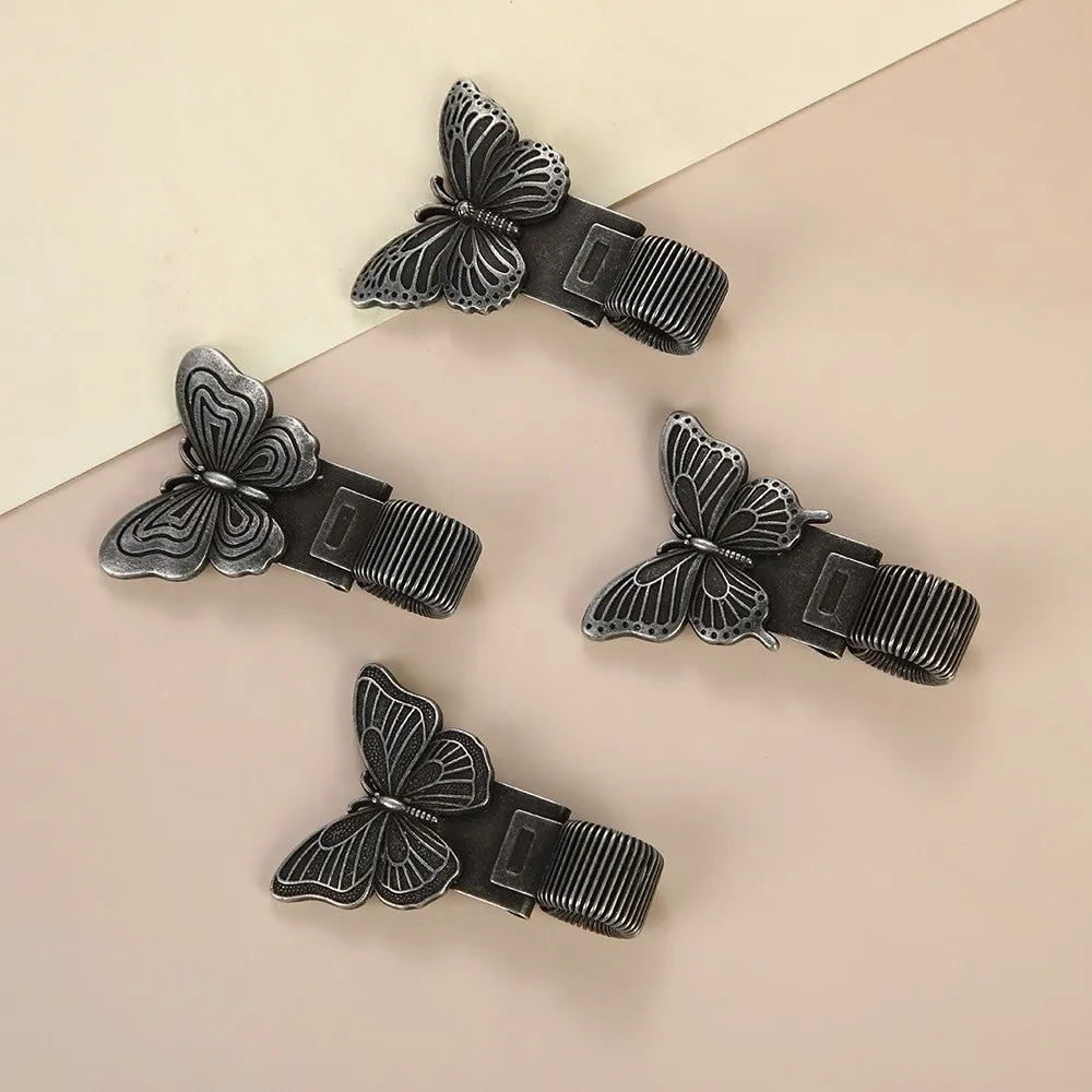 Creative Insect Series Pen Clip with Spring Vintage Metal Butterfly Rhinoceros Beetle Pen Clip Secure Grip Securely Holds