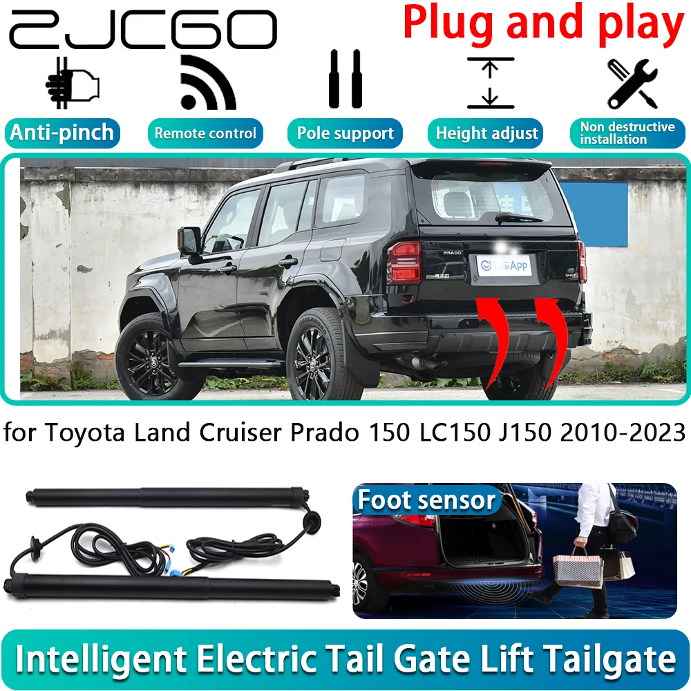 

ZJCGO for Toyota Land Cruiser Prado 150 LC150 J150 2010-2023 Electric Powered Tailgate Power Liftgate Automatic Tailgate System