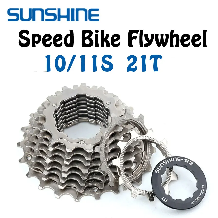 Sunshine Speed Bike Cassette 10S 11S 11-21T Bicycle K7 11V Road Bikes Ratchet 11 Speed Racing Bicycle 10V KMC X10 X11 Chain