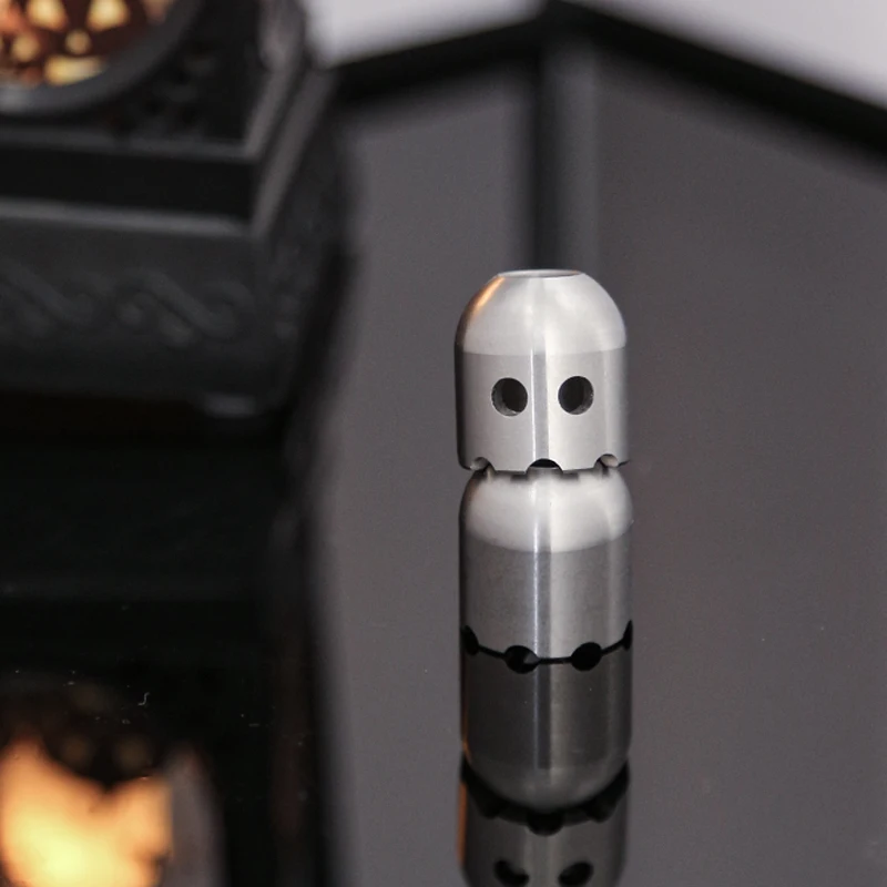 شبح الفولاذ المقاوم للصدأ سكين قطرة قلادة الكبار تململ لعبة Paracord حبل الضغط اللعب Edc ملحق موضة الرجال النساء هدية #2