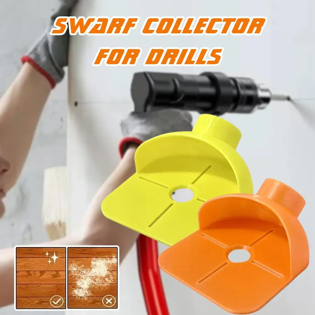 

Drill Dust Collector Reusable Dust Collection Replace, Professional Easy to Install & Clean, No-Mess Wall Drilling Accessories