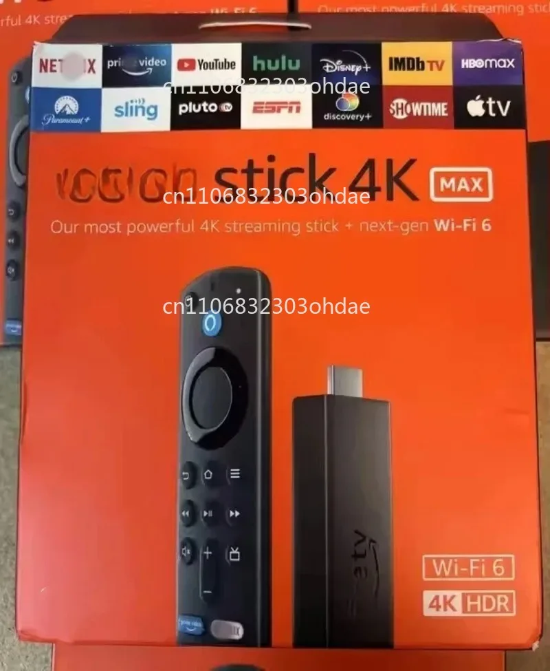 

Медиаплеер Fire TV Stick 4K MAX с Wi-Fi 6, черный (B08MQZXN1X)